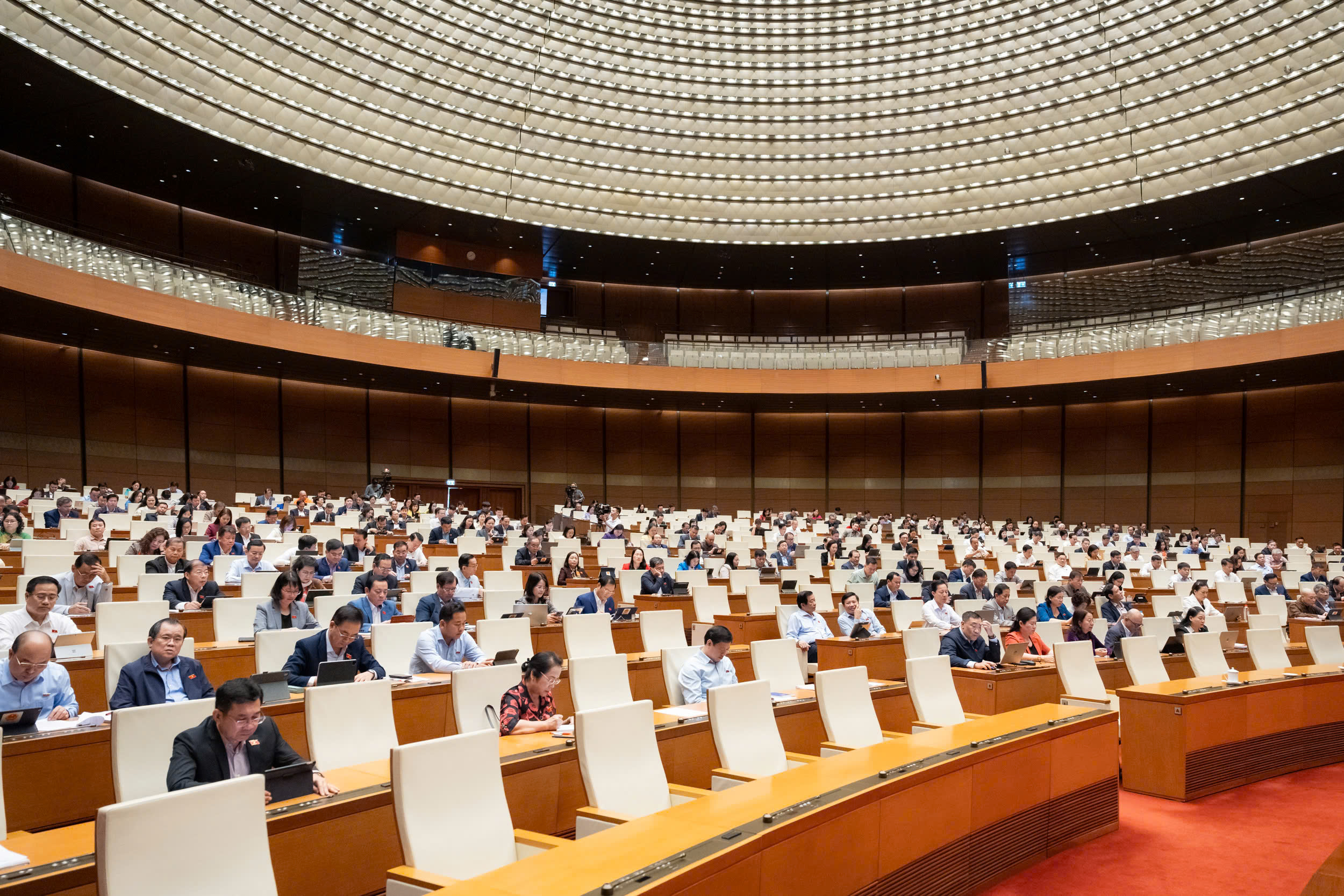 Các đại biểu tham dự phiên họp. Ảnh: Quốc hội. 