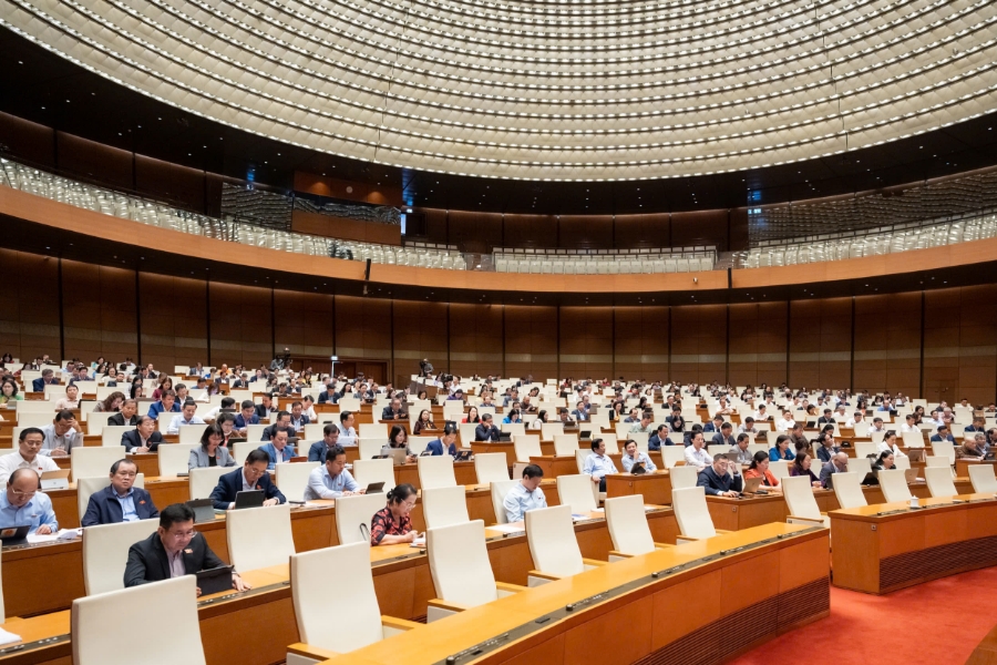 Các đại biểu tham dự phiên họp. Ảnh: Quốc hội. 