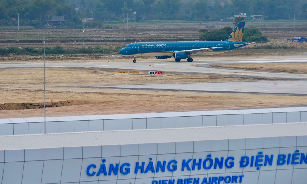 Hiện Vietnam Airlines là hãng hàng không duy nhất đang khai thác đường bay đến sân bay Điện Biên. Ảnh minh họa