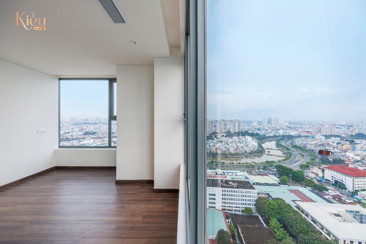 Các căn hộ diện tích lớn tại Kiều by KITA đều có 2 view đẹp, phóng tầm mắt nhìn toàn cảnh thành phố từ trên cao.