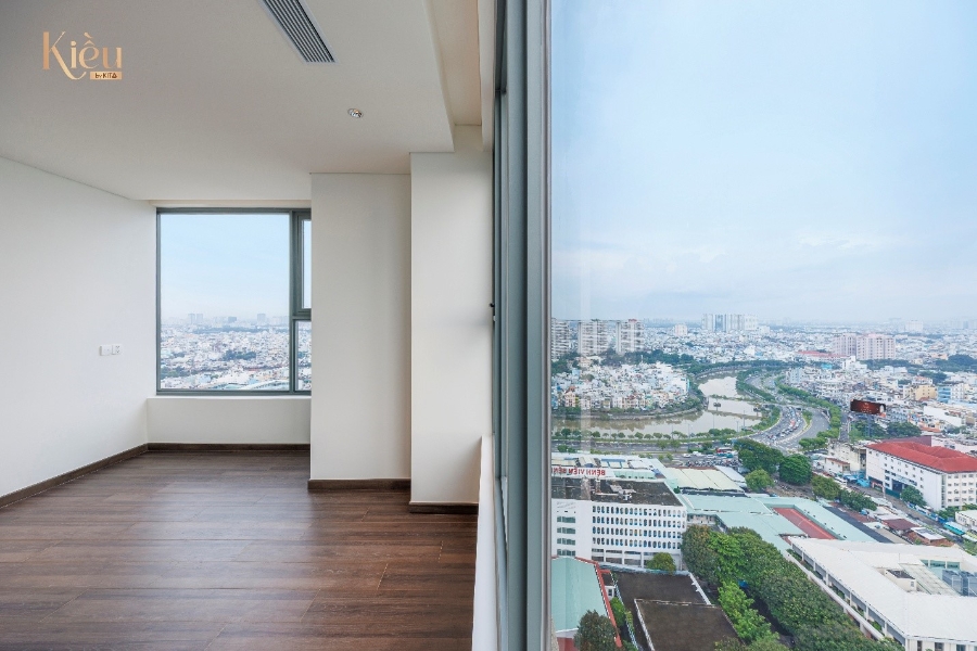 Các căn hộ diện tích lớn tại Kiều by KITA đều có 2 view đẹp, phóng tầm mắt nhìn toàn cảnh thành phố từ trên cao.