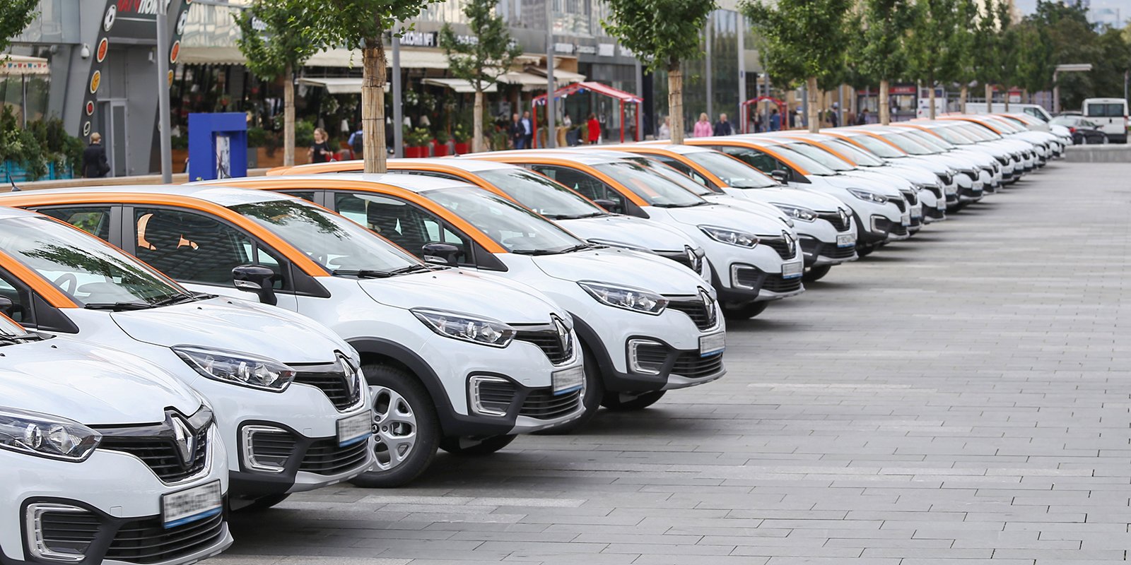 Dịch vụ car-sharing ở thủ đô Moskva, Nga. Ảnh minh hoạ