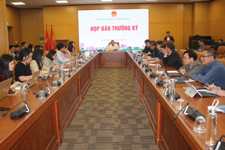 Quang cảnh họp báo. Ảnh Chu Khôi