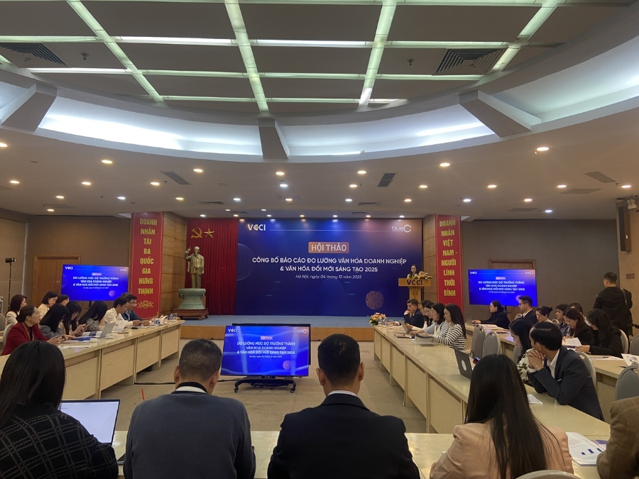 Hội thảo công bố “Báo cáo đo lường văn hoá doanh nghiệp và văn hoá đổi mới sáng tạo 2025”.