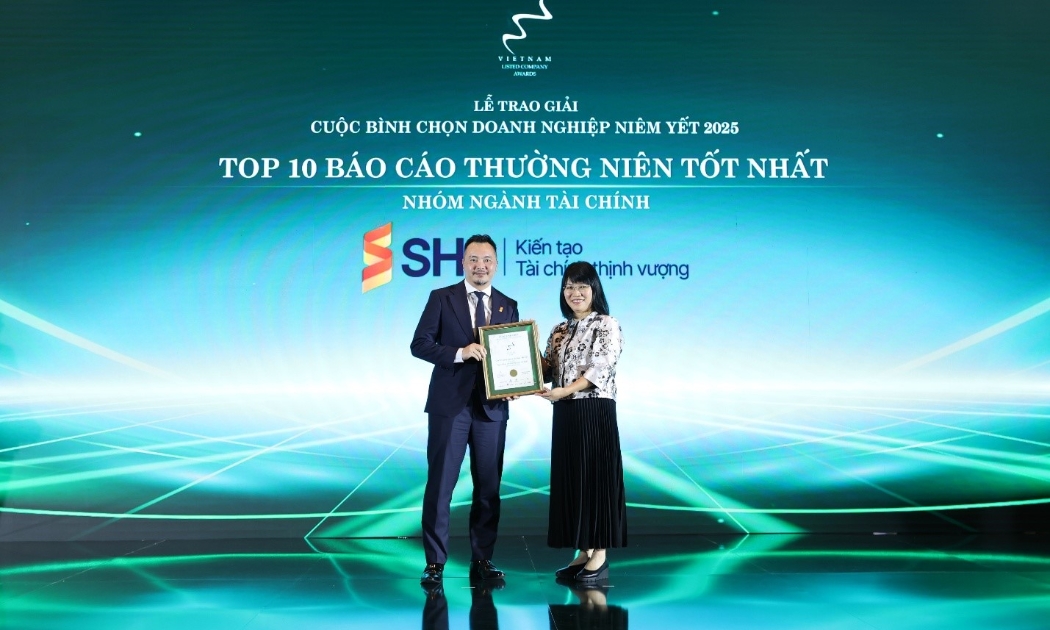 SHS lần thứ 6 được vinh danh trong Top 10 Báo cáo thường niên tốt nhất VLCA