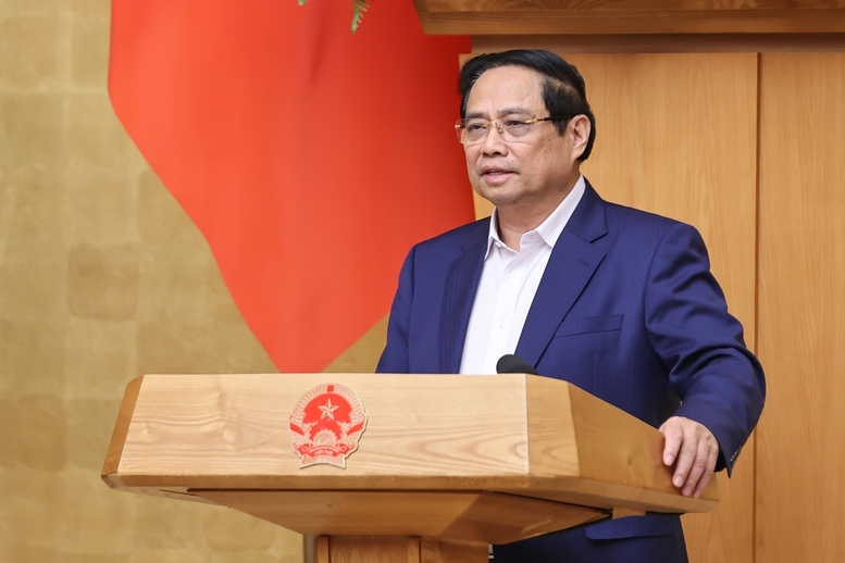 Thủ tướng phát biểu kết luận phiên họp Chính phủ thường kỳ tháng 11 - Ảnh: VGP