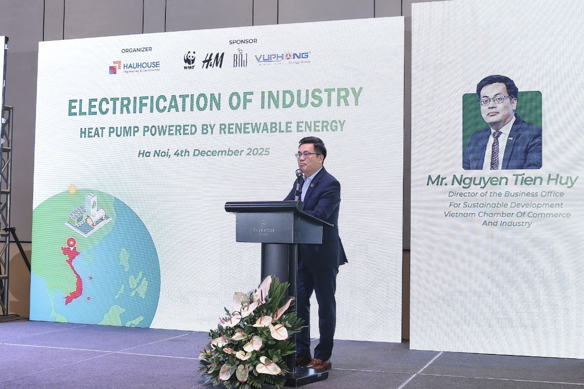 Ông Nguyễn Tiến Huy, Giám đốc văn phòng Doanh nghiệp và phát triển bền vững - SDforB, Tổng Thư ký VBCSD – VCCI.