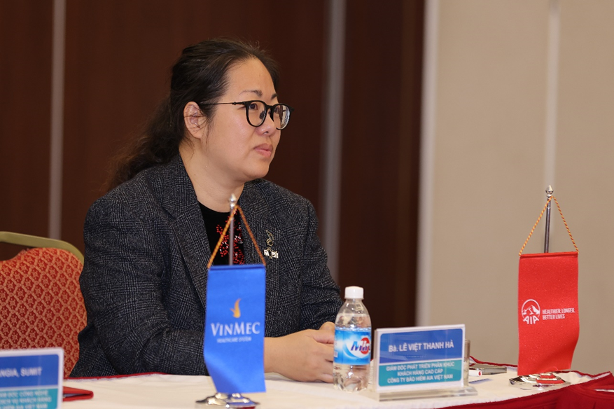 Ms. Le Viet Thanh Ha, Associate Director, Customer Marketing and High Net Worth of AIA Vietnam.