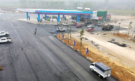Cao tốc Hàm Nghi – Vũng Áng có trạm dừng nghỉ đầu tiên