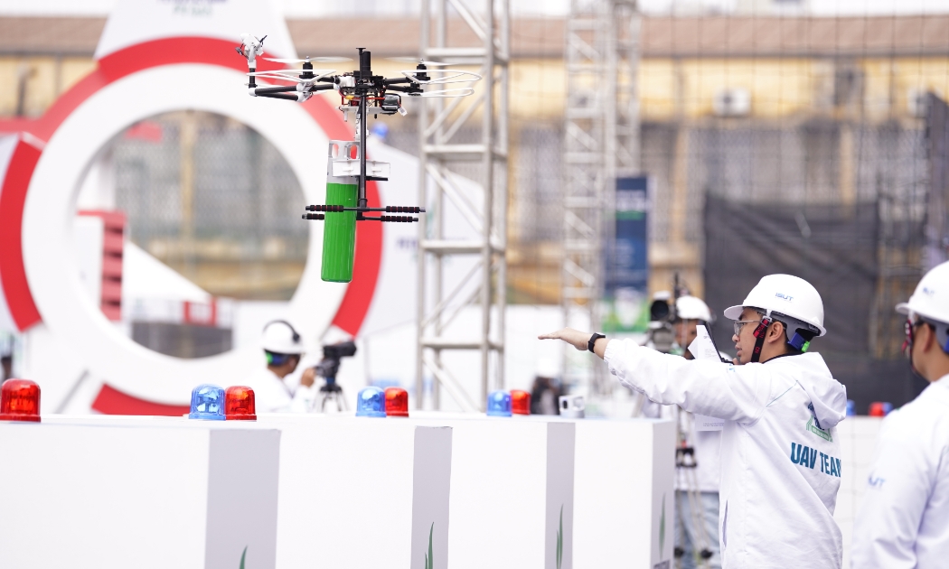 Nhiều giải pháp sáng tạo UAV độc đáo được trình diễn tại cuộc thi.