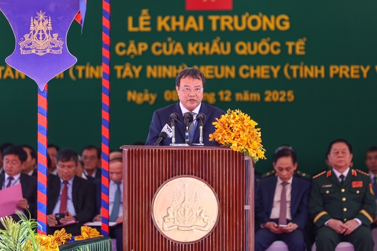 Chủ tịch Ủy ban nhân dân tỉnh Tây Ninh phát biểu - Ảnh: VGP