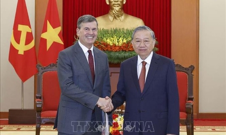 Tổng Bí thư Tô Lâm tiếp Giám đốc Học viện Tổng thống Liên bang Nga