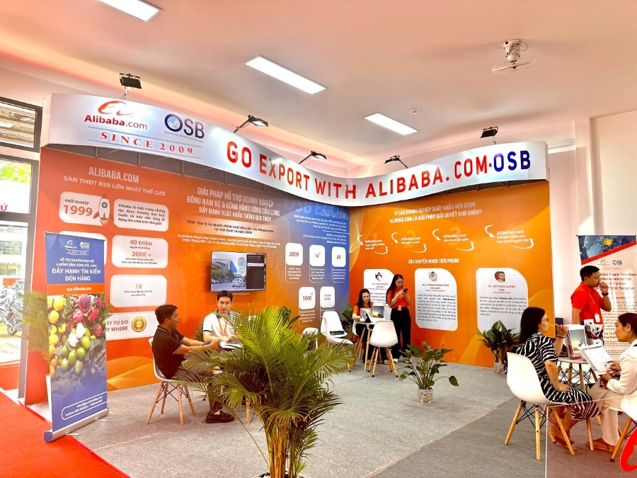 Một gian hàng triển lãm thương mại điện tử  tại sự kiện 