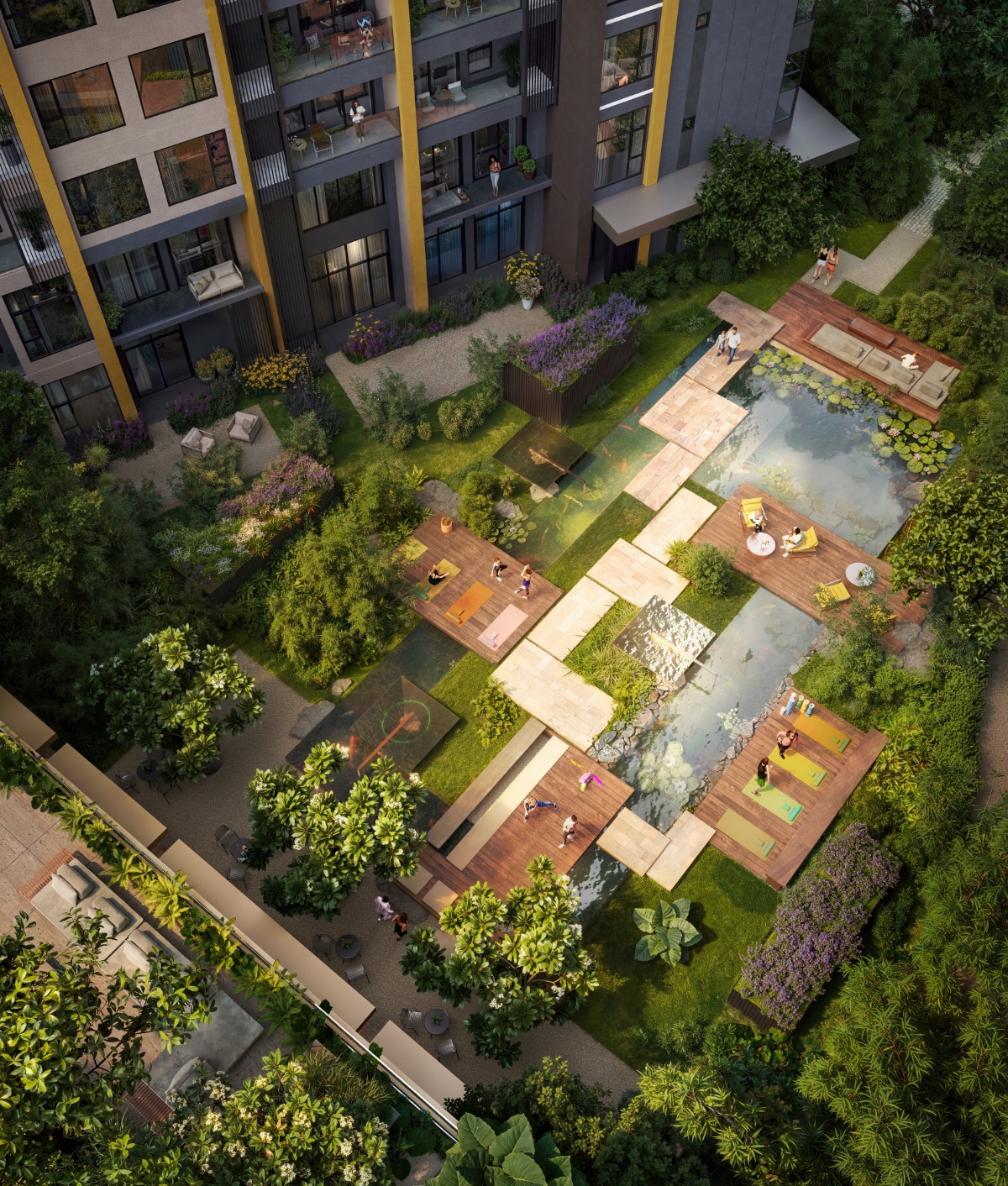 Hệ tiện ích nội khu đáp ứng mọi nhu cầu của cư dân, từ nghỉ ngơi, giải trí, vận động, phát triển bản thân hay kết nối cộng đồng.