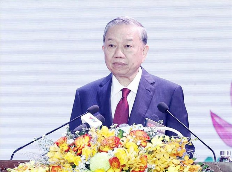 Tổng Bí thư Tô Lâm phát biểu. Ảnh: TTXVN