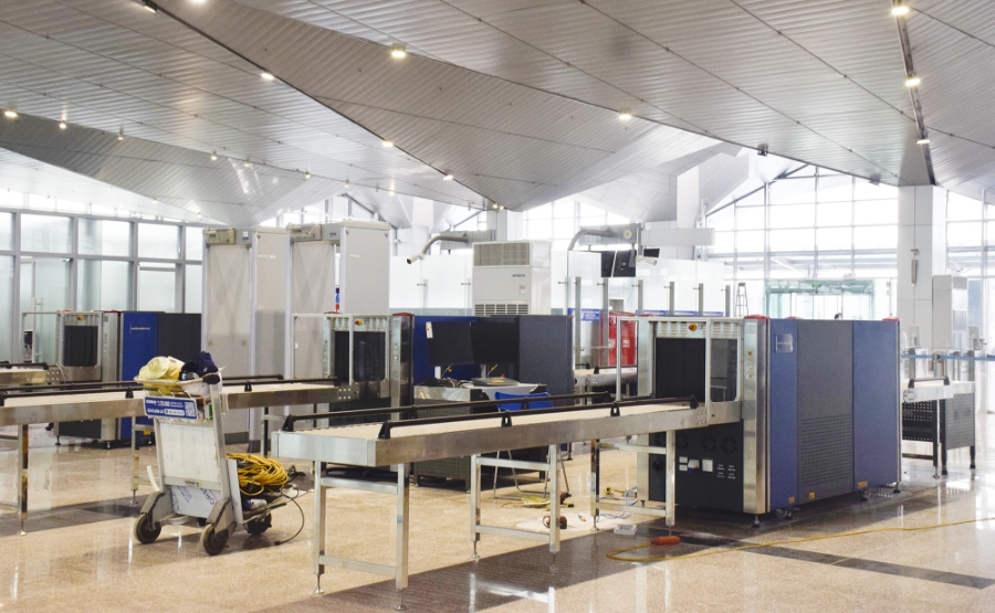 Hiện các thiết bị mới đã được lắp đặt tại nhà ga T1