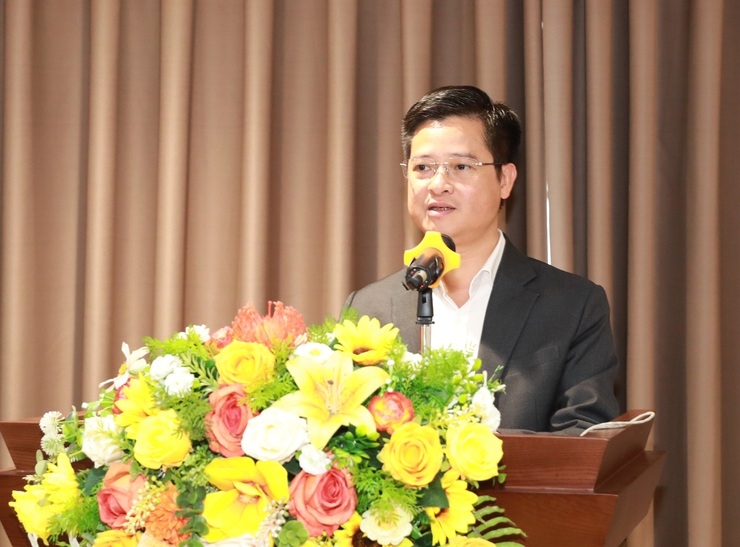 Ông Nguyễn Thế Hiệp, Phó Giám đốc Sở Công Thương Hà Nội thông tin tại Hội nghị.