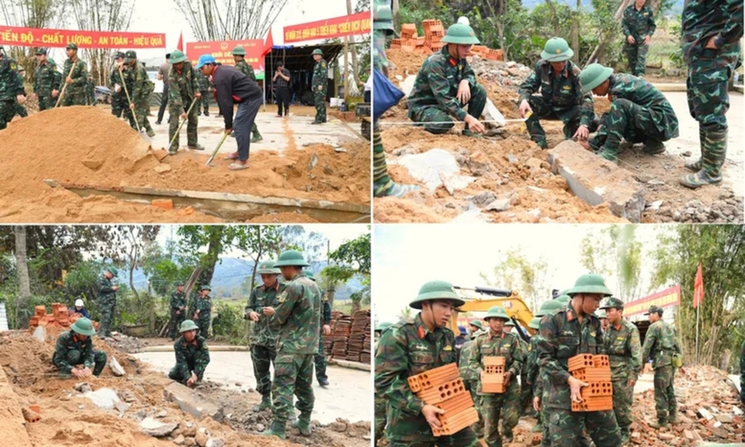 Quyết liệt khắc phục thiệt hại do bão lũ, bảo đảm tiến độ của “Chiến dịch Quang Trung”