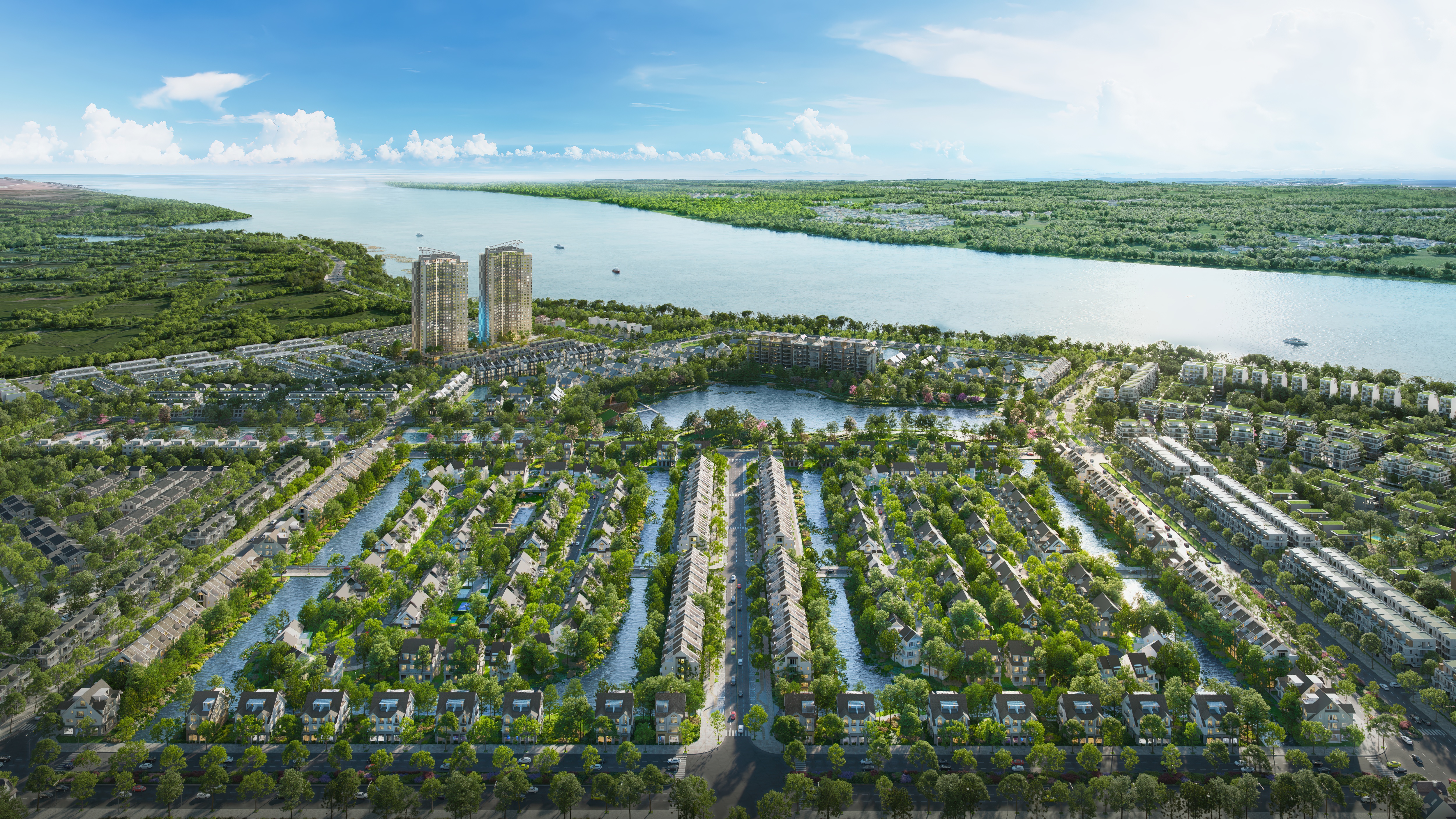 Khu compound Central Island được Ecopark ra mắt tại Nghệ An.