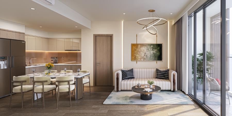 Mỗi căn hộ tại đây đều được bàn giao với tiêu chuẩn hoàn thiện cao cấp.