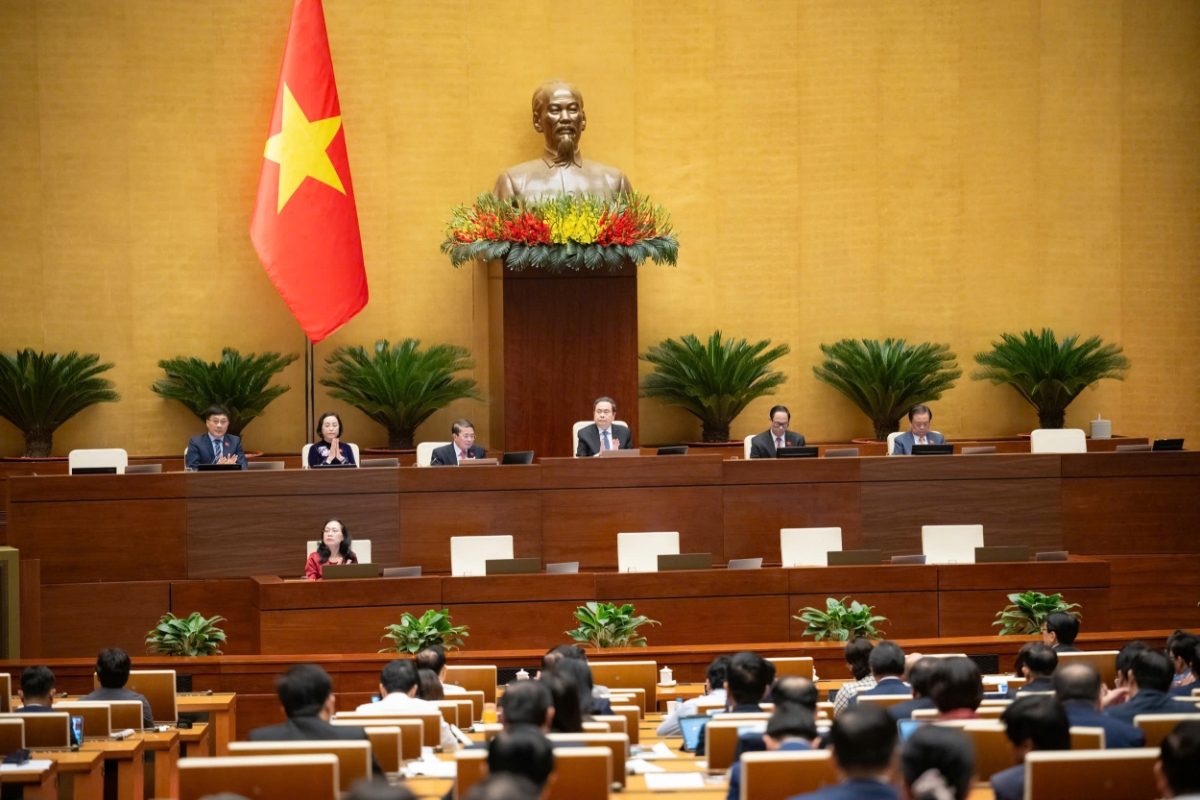 Toàn cảnh phiên họp. Ảnh:quochoi.vn