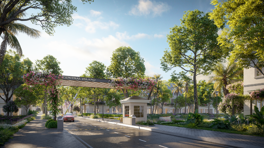 Cánh cổng an ninh Central Island chỉ được phép mở khi cư dân gật đầu.