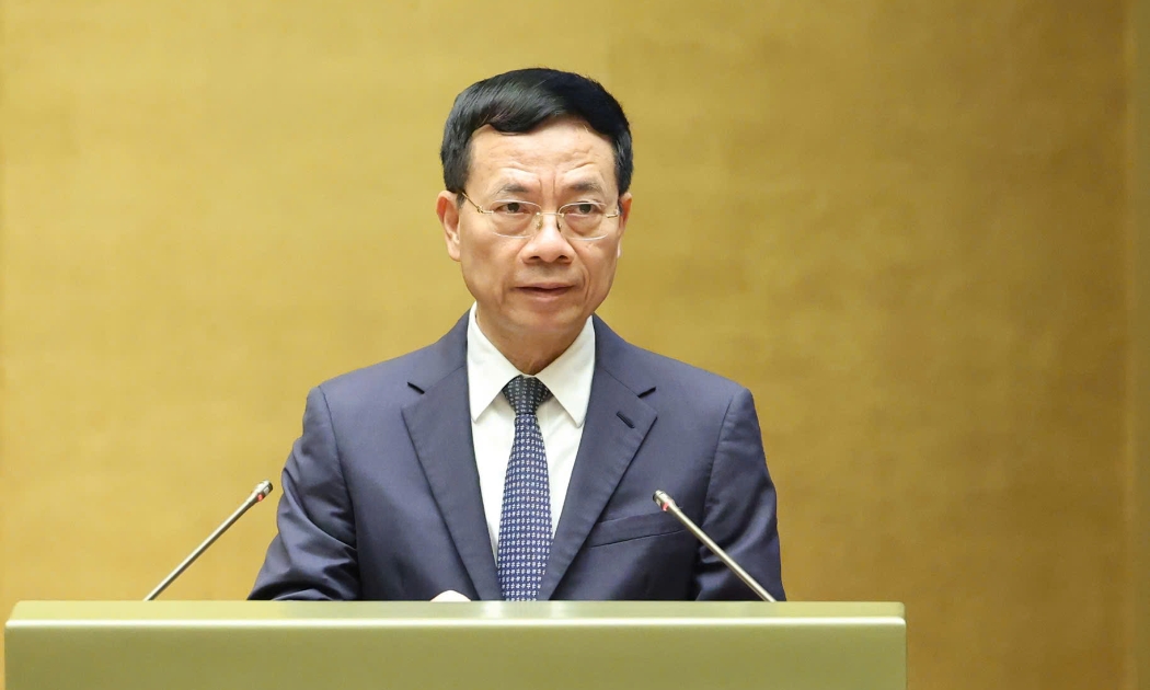 Bộ trưởng Bộ Khoa học và Công nghệ Nguyễn Mạnh Hùng tại Kỳ họp Quốc hội ngày 10/12 