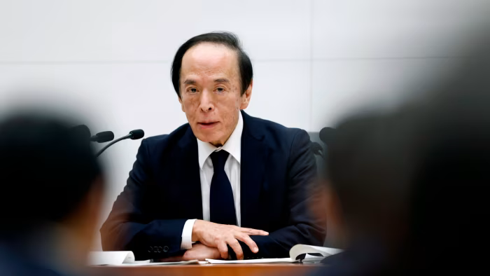 Ông Kazuo Ueda, Thống đốc Ngân hàng Trung ương Nhật Bản (BOJ) - Ảnh: Bloomberg