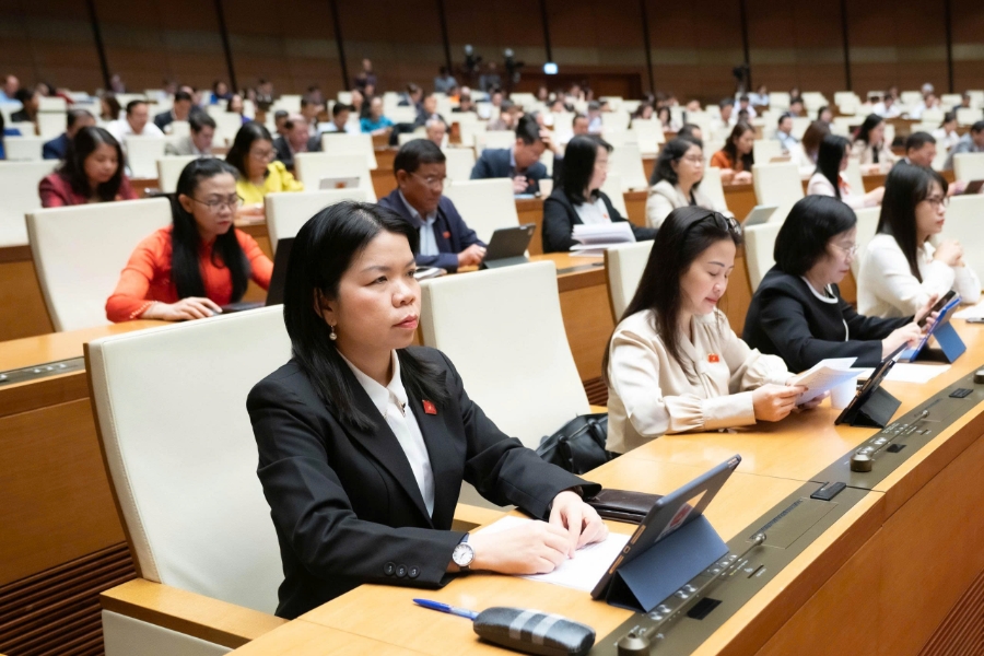 Các đại biểu Quốc hội tham dự phiên họp. Ảnh: Quốc hội. 