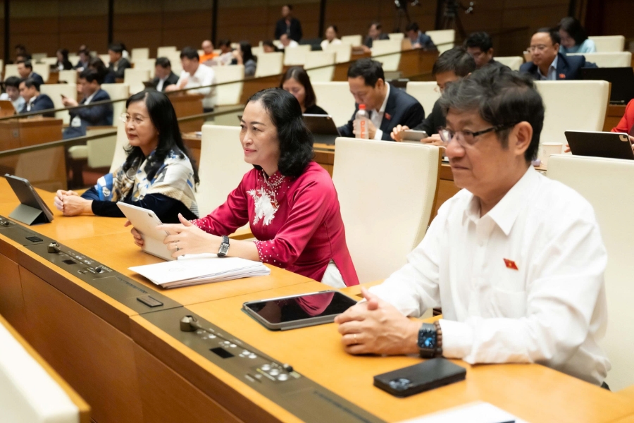 Các đại biểu tham dự phiên họp. Ảnh: Quốc hội.