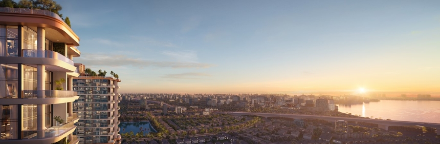 Căn hộ Rivea Residences thu trọn cảnh sông nước và phố thị trong tầm mắt.