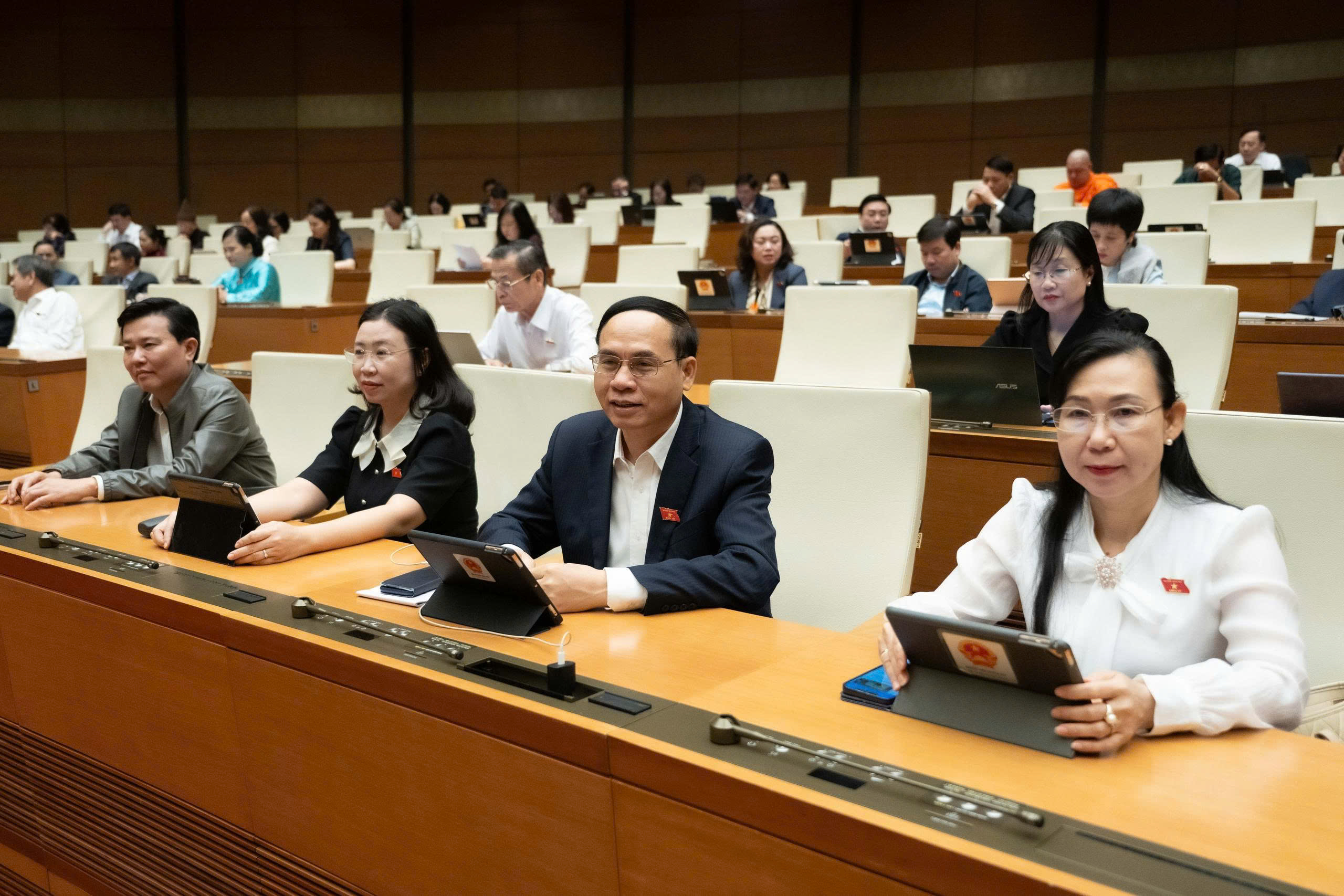 Các đại biểu Quốc hội tại phiên họp.