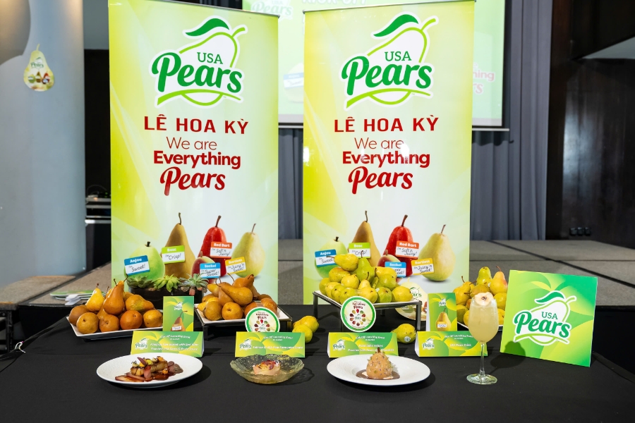 Những giống lê được người tiêu dùng Việt ưa chuộng như Anjou xanh, Bosc hay Đỏ Anjou năm nay đều tăng trưởng mạnh. Ảnh: USA Pears