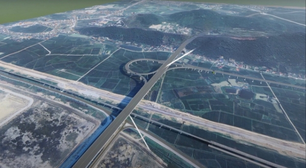 Phối cảnh dự án Đầu tư xây dựng đường bộ cao tốc Vinh - Thanh Thuỷ.