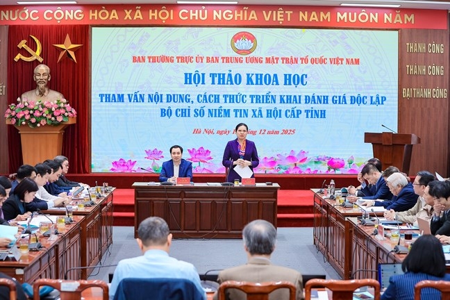 Quang cảnh hội thảo. Ảnh: Mặt trận.