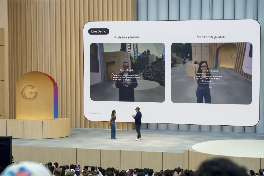 Phần trình diễn nguyên mẫu kính hiển thị thông tin trong tầm nhìn của người dùng