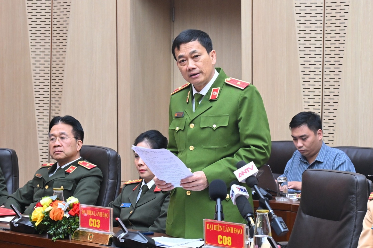 Thiếu tướng Nguyễn Mạnh Hùng, Phó Cục trưởng Cục Cảnh sát điều tra tội phạm về tham nhũng, kinh tế, buôn lậu, Bộ Công an, cung cấp thông tin về vụ việc Mailisa. Ảnh: Cổng thông tin điện tử Bộ Công an.