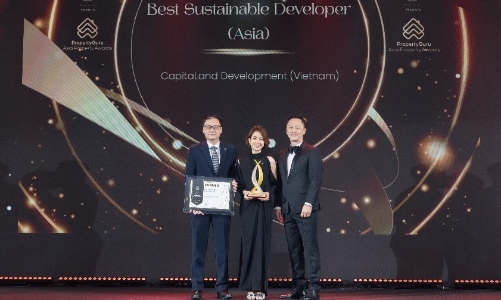 CapitaLand Development ghi dấu 2025 với danh hiệu “Nhà phát triển bất động sản bền vững xuất sắc” 
