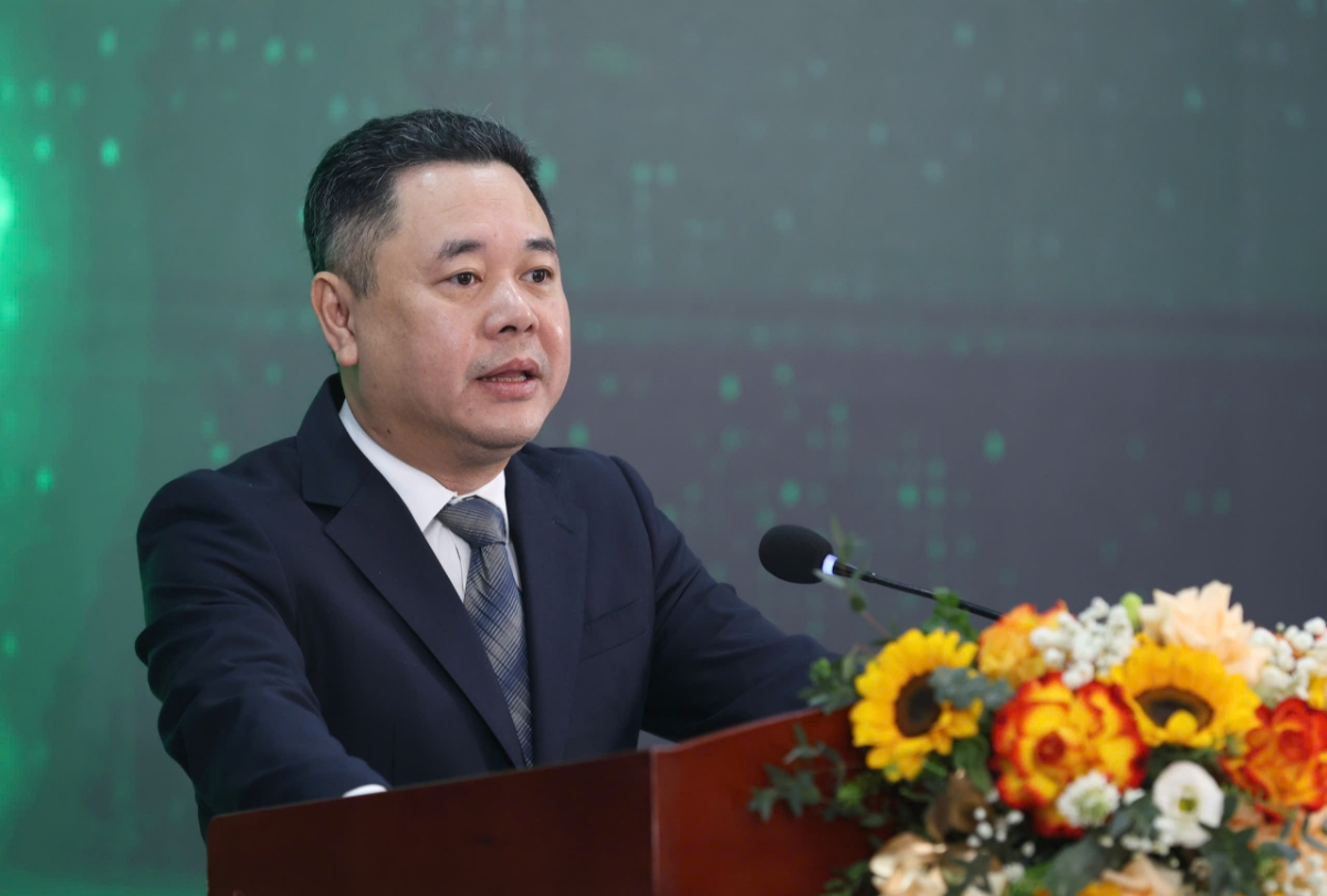 Phó Thống đốc Ngân hàng Nhà nước <b>Nguyễn Ngọc Cảnh </b>phát biểu tại hội thảo.