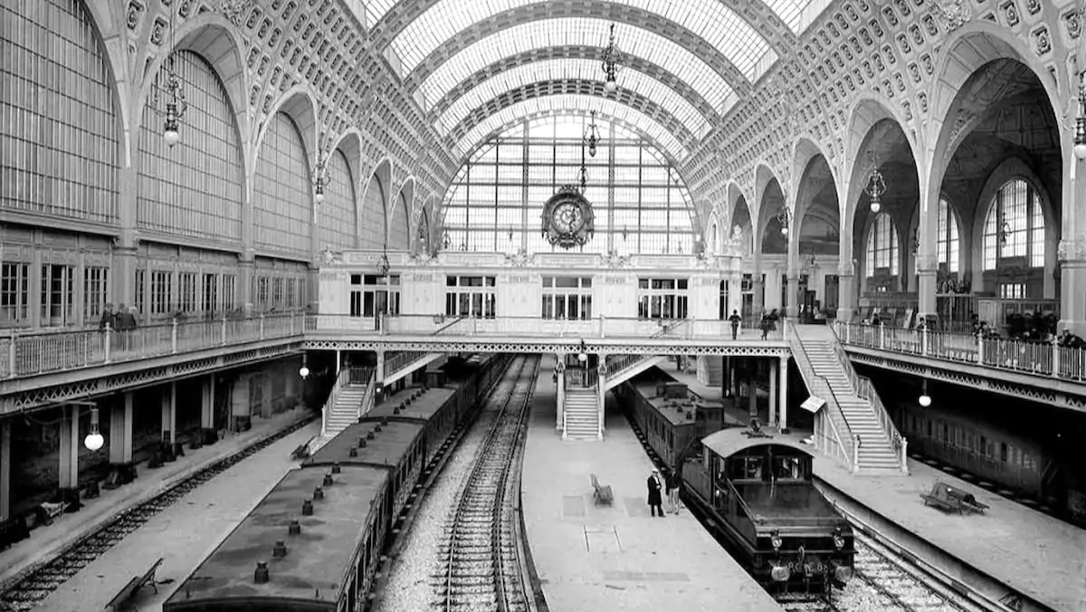 Nhà ga Gare d’Orsay thời còn hoạt động.