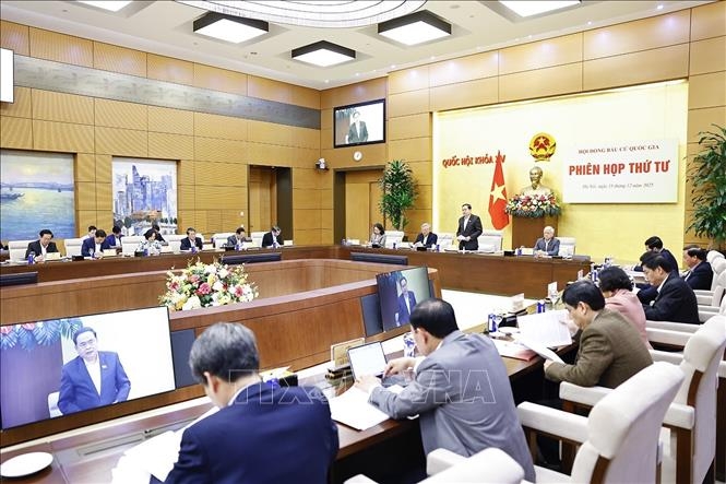 Chủ tịch Quốc hội Trần Thanh Mẫn, Chủ tịch Hội đồng Bầu cử quốc gia phát biểu tại Phiên họp thứ tư, ngày 15/12/2025. Ảnh: TTXVN.