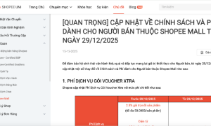 Nhiều sàn thương mại điện tử điều chỉnh tăng phí trước mùa mua sắm cao điểm