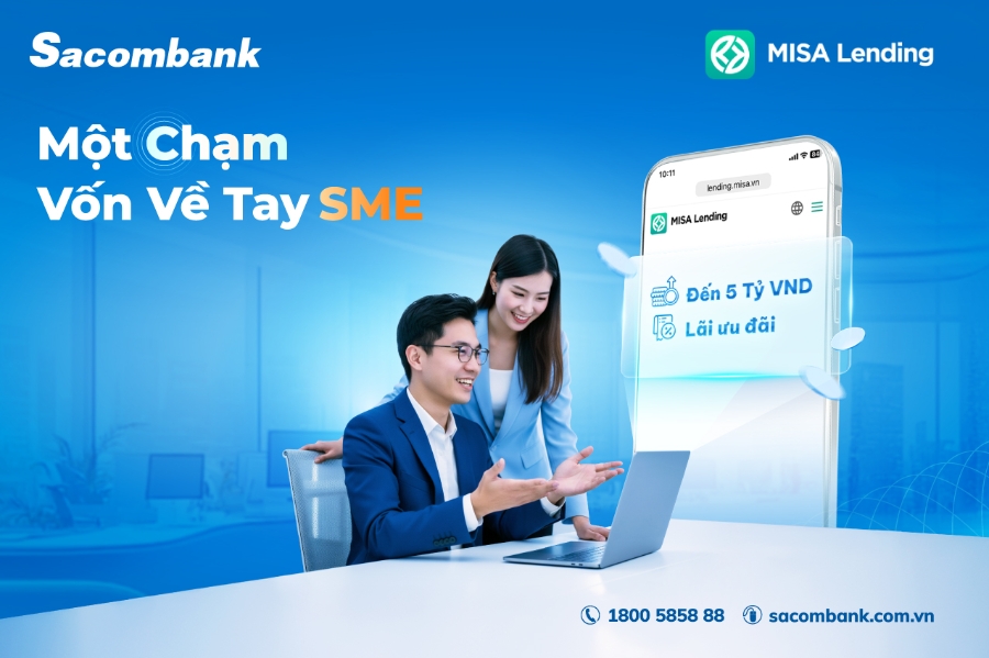Sacombank hiện cung cấp hai hình thức cấp vốn dành cho SMEs trên MISA Lending.