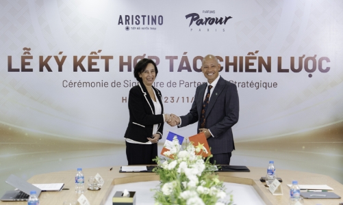 Aristino hợp tác chiến lược với Parfums Parour Paris