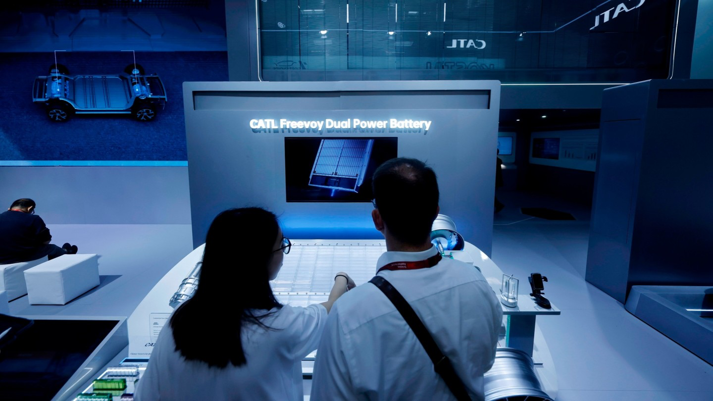 Cổ phiếu CATL đã tăng 45% từ đầu năm nay. Ảnh: FT