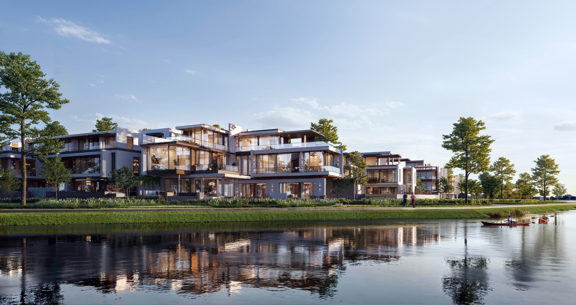 Tựa dải sáng phản chiếu trên mặt nước, bán đảo SOLA mang đến sắc độ ánh sáng khác biệt giữa The Global City, tĩnh tại và đầy lắng đọng.