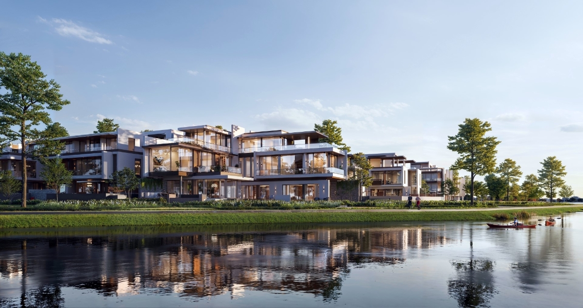 Tựa dải sáng phản chiếu trên mặt nước, bán đảo SOLA mang đến sắc độ ánh sáng khác biệt giữa The Global City, tĩnh tại và đầy lắng đọng.