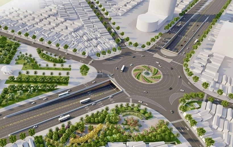 Phối cảnh Dự án nút giao khác mức tại Ngã 6 giữa đường Nguyễn Trãi - Lê Hồng Phong