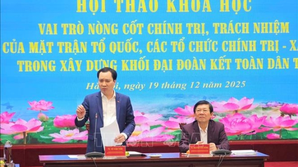 Phát huy vai trò của Mặt trận Tổ quốc trong xây dựng khối đại đoàn kết toàn dân tộc
