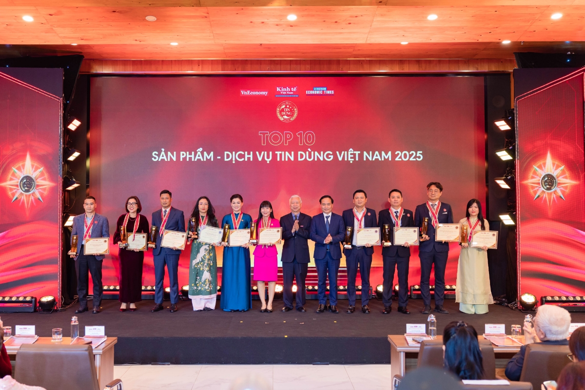 Vinh danh Top 10 sản phẩm – dịch vụ Tin Dùng Việt Nam 2025.